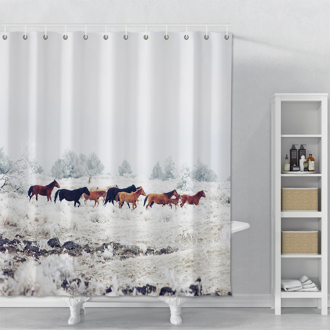Shower Curtain Printed Horses Waterproof Bathroom Shower Curtain Psychedelic Polyester Bath Shower Curtain With Hooks Home Decor
Shower Curtain Printed Horses Waterproof Bathroom Shower Curtain Psychedelic Polyester Bath Shower Curtain With Hooks Home Decor