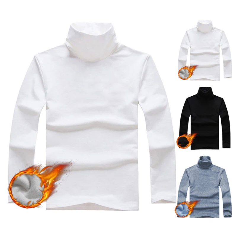 Men's Slim Winter Turtleneck Thick Warm Fleece Pullover Long Sleeve Tops T-Shirts Warm Tops Long Bottom Shirts Suit Home Pajamas
Men's Slim Winter Turtleneck Thick Warm Fleece Pullover Long Sleeve Tops T-Shirts Warm Tops Long Bottom Shirts Suit Home Pajamas
