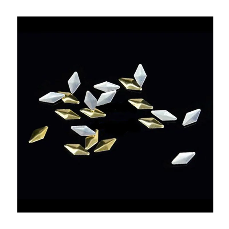 Alloy Rhinestone Bow Tie Nail Art Slices DIY Decorations Silver+Gold | Красота и здоровье