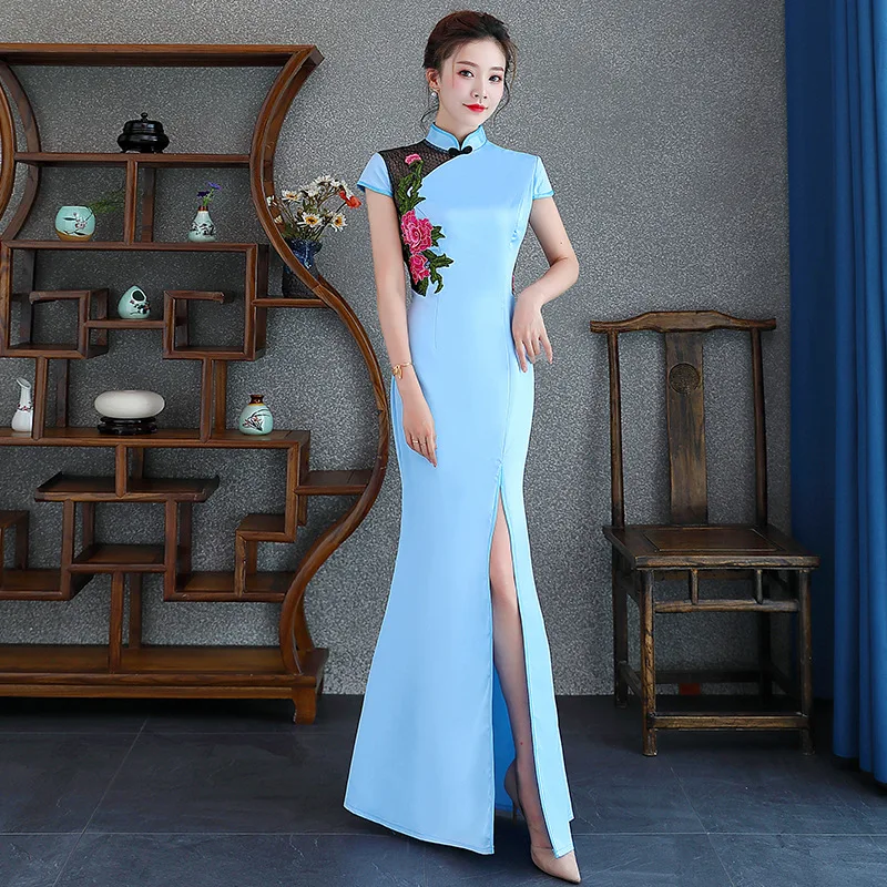 Красное женское платье Cheongsam с цветочным рисунком, элегантный в китайском стиле, длинное Qipao, женские вечерние платья, сексуальные тонкие св... 
Красное женское платье Cheongsam с цветочным рисунком, элегантный в китайском стиле, длинное Qipao, женские вечерние платья, сексуальные тонкие св...