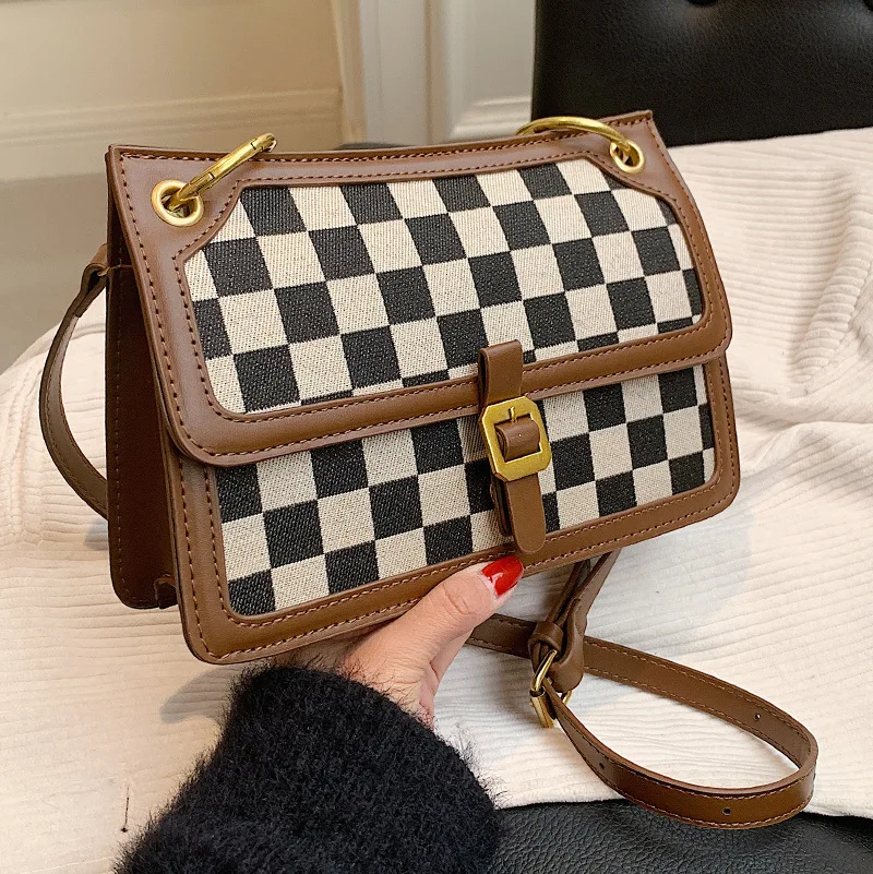 Autumn and winter plaid small bag women's messenger handbags fashion luxury design plaid shoulder casual ladies handbags
Autumn and winter plaid small bag women's messenger handbags fashion luxury design plaid shoulder casual ladies handbags