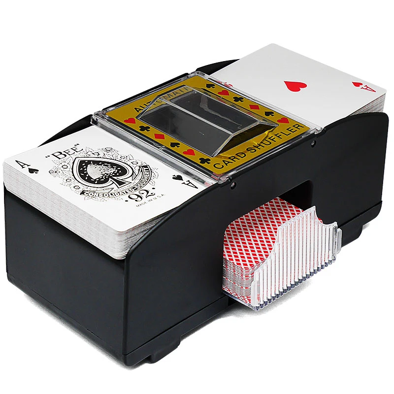 

Automatic Card Shuffler Shuffler Electronic Poker Card Shuffling Machine Battery Operated Cards Playing Tool For Casino At Home