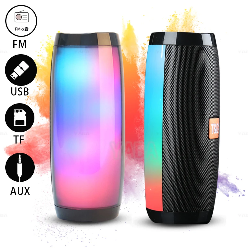 TG157 Portable Speaker Bluetooth-compatible Loudspeaker Column FM Radio Bass Stereo Waterproof With LED Lights Audio Microphone
TG157 Portable Speaker Bluetooth-compatible Loudspeaker Column FM Radio Bass Stereo Waterproof With LED Lights Audio Microphone