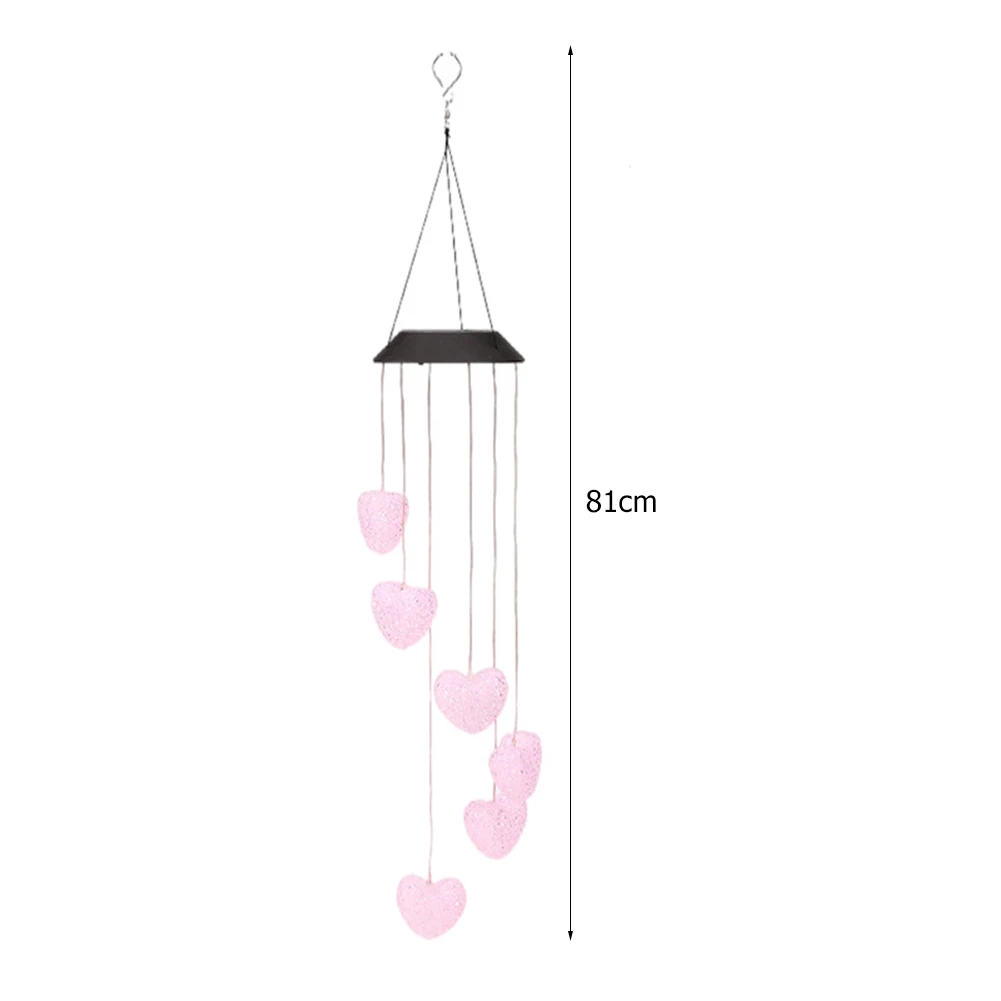 Love Heart Color Changing Solar Power Wind Chime Lamps Colorful Windbell Pendant Light Waterproof Hanging Decorative Lights
Love Heart Color Changing Solar Power Wind Chime Lamps Colorful Windbell Pendant Light Waterproof Hanging Decorative Lights