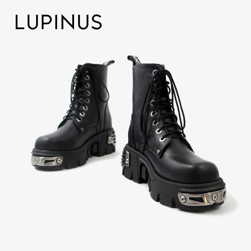 LUPINUS Fashiuon Metal Design Women Ankle Boots Retro Punk Style Winter Women Boots Chunky Heel Platform Ankle Boots For Women
LUPINUS Fashiuon Metal Design Women Ankle Boots Retro Punk Style Winter Women Boots Chunky Heel Platform Ankle Boots For Women