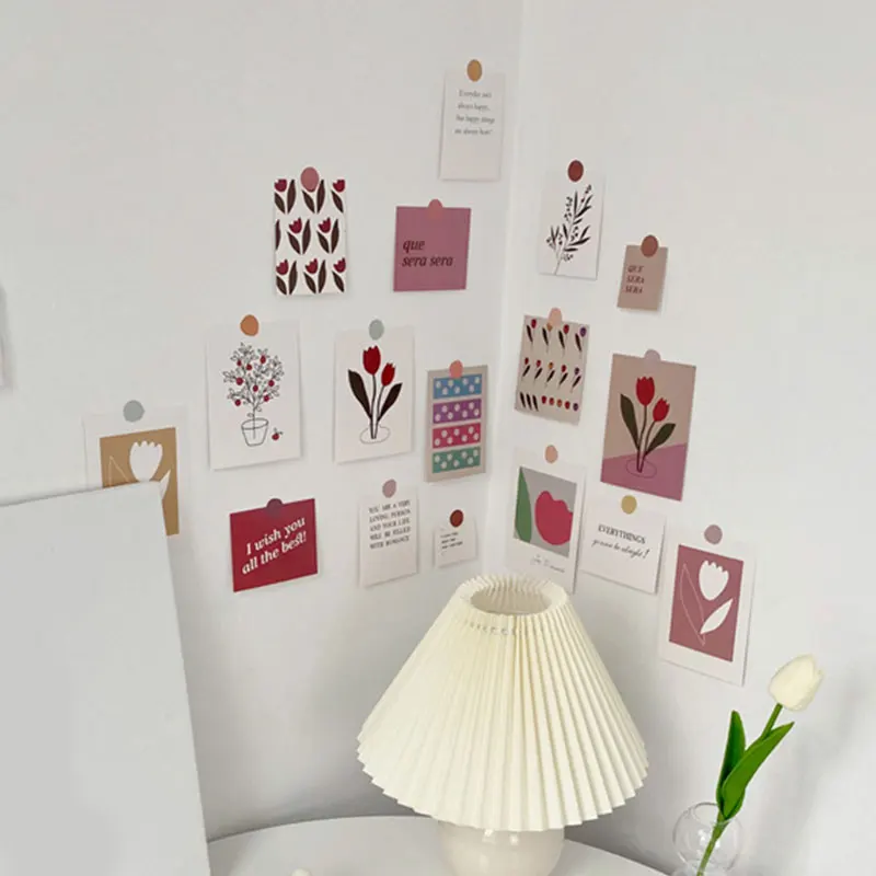 17 Sheets Ins Tulip Decoration Card Set Art Postcard Korean Simple Style Flowers Diy Wall Sticker Photography Props Background
17 Sheets Ins Tulip Decoration Card Set Art Postcard Korean Simple Style Flowers Diy Wall Sticker Photography Props Background