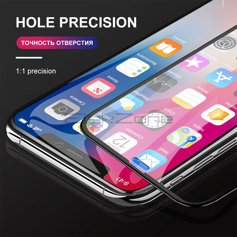 6D полное покрытие закаленное стекло для iPhone 12 Pro MAX Защита экрана 11 стеклянная