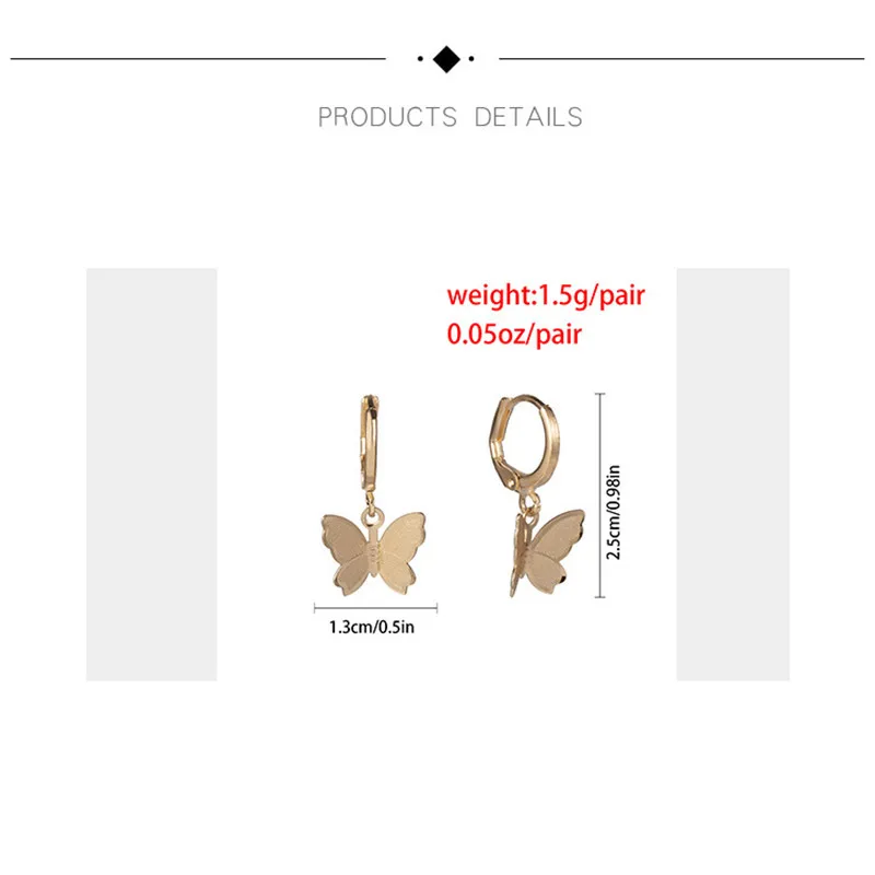 Fashion Simple Metal Butterfly Pendant Necklace Earrings Jewelry Daily Wear And Matching Accessories Bohemian Beach Accessories
Fashion Simple Metal Butterfly Pendant Necklace Earrings Jewelry Daily Wear And Matching Accessories Bohemian Beach Accessories