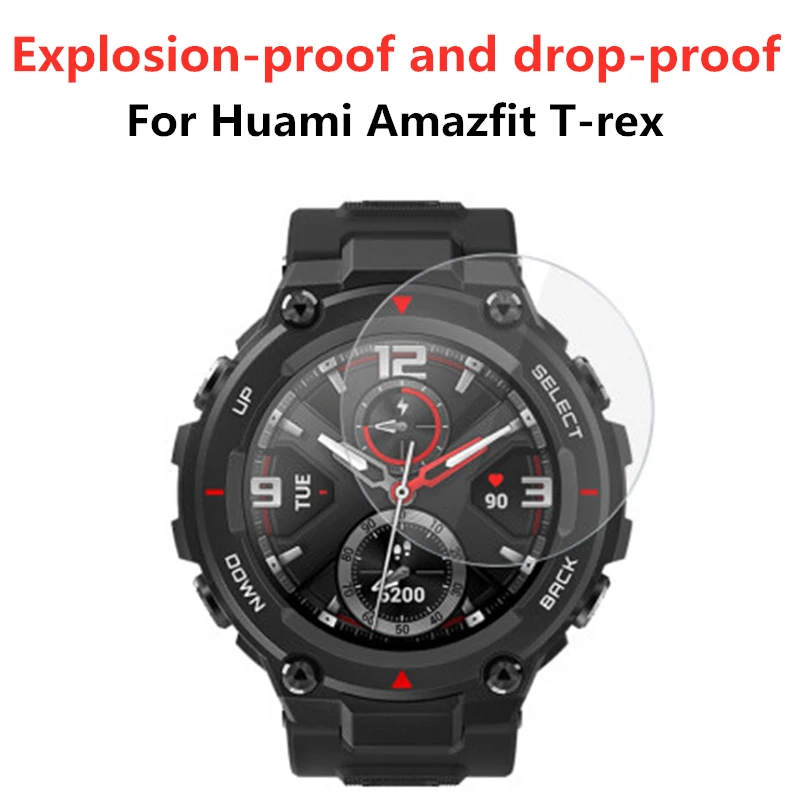 2 шт./лот закаленное стекло для часов Huami Amazfit T-Rex Защитная пленка экрана