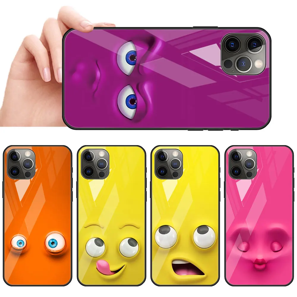 Funny Smiling Face Glass Cell Phone Case For iPhone 11 12 Mini 13 Pro Max 7 8 Plus X XR XS 6 6s SE 2020 Cover Coque
Funny Smiling Face Glass Cell Phone Case For iPhone 11 12 Mini 13 Pro Max 7 8 Plus X XR XS 6 6s SE 2020 Cover Coque