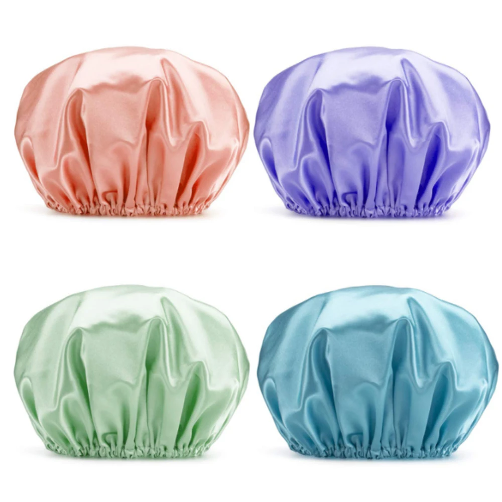 1Pcs Shower Cap Bonnet Women Double Layer Bath Hair Cover Hat Sauna Spa Satin Sleep Clean Black Pink Green Reusable Waterproof
1Pcs Shower Cap Bonnet Women Double Layer Bath Hair Cover Hat Sauna Spa Satin Sleep Clean Black Pink Green Reusable Waterproof