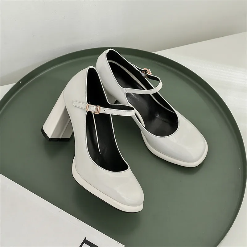 ANNYMOLI Real Leather Mary Janes Shoes Women Super High Heels Buckle Square Toe Pumps Platform Block Heel Lady Footwear Size 42
ANNYMOLI Real Leather Mary Janes Shoes Women Super High Heels Buckle Square Toe Pumps Platform Block Heel Lady Footwear Size 42