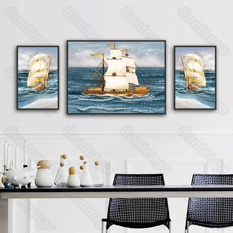 Sailing Boat Art Poster Sofa Background Simple Bedroom Bedside Paintings Creative Modern Living Room Decoration Painting
Sailing Boat Art Poster Sofa Background Simple Bedroom Bedside Paintings Creative Modern Living Room Decoration Painting
