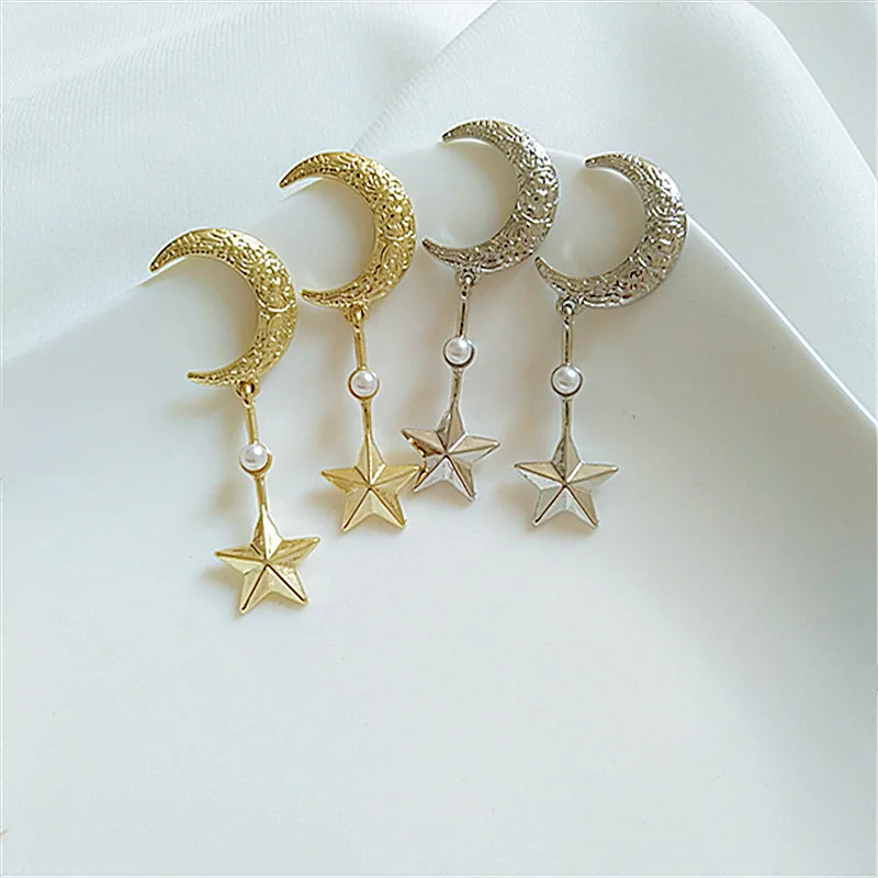 Earrings For Women Korean Earrings Vintage Moon Earring Long Star Earrings Personality Cold Wind Earrings Luxury Fashion Jewelry
Earrings For Women Korean Earrings Vintage Moon Earring Long Star Earrings Personality Cold Wind Earrings Luxury Fashion Jewelry