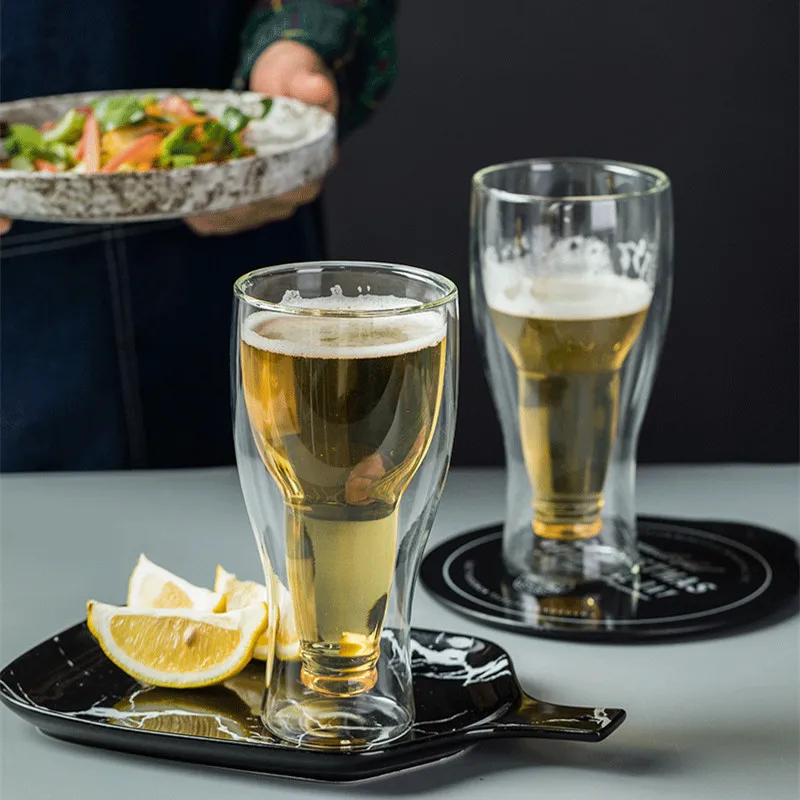 Creative flip tie beer glass upside down juice drink glass bar restaurant art transparent double glass
Creative flip tie beer glass upside down juice drink glass bar restaurant art transparent double glass