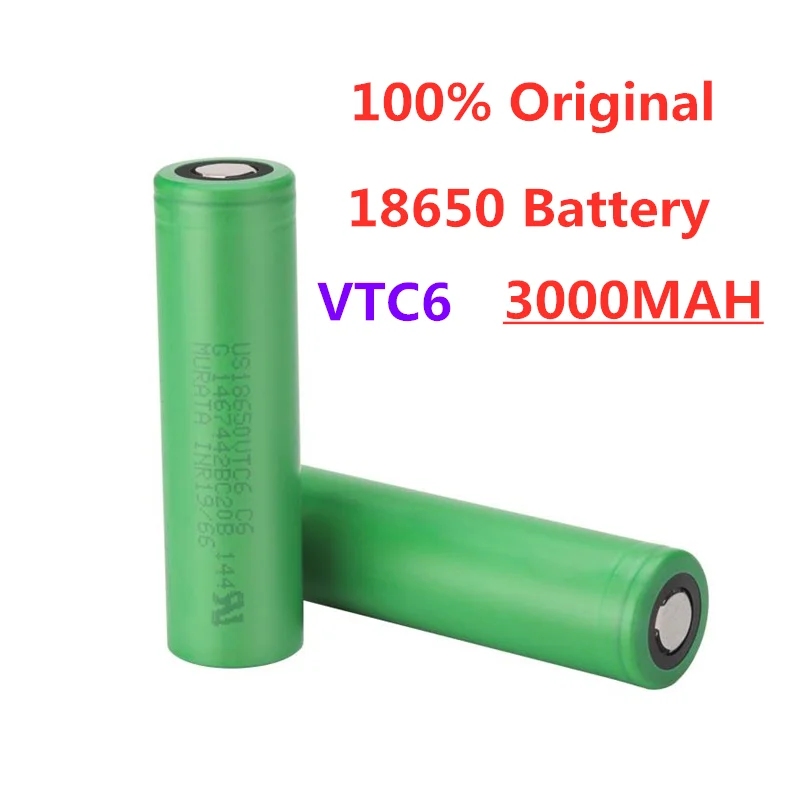 Brand new original 18650 battery vtc6 3.7V 3000mAh 18650 rechargeable battery us18650 vtc6 3000mAh 30A flashlight toy tool 
Brand new original 18650 battery vtc6 3.7V 3000mAh 18650 rechargeable battery us18650 vtc6 3000mAh 30A flashlight toy tool