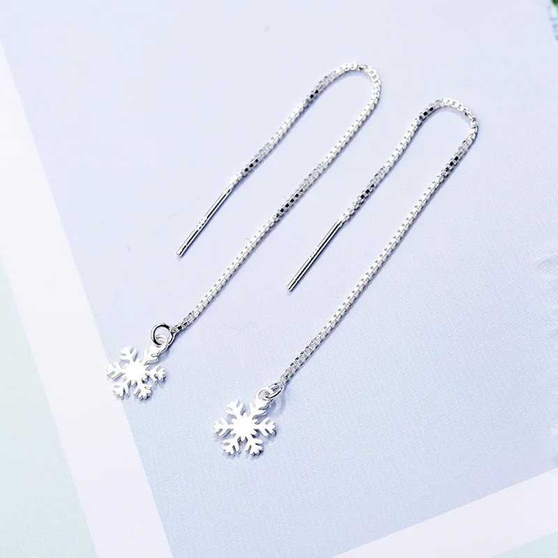 925 Sterling Silver Tassel Snowfake Drop Earring For Women Girls Wedding Party Elegant Christmas Gift Jewelry eh344
925 Sterling Silver Tassel Snowfake Drop Earring For Women Girls Wedding Party Elegant Christmas Gift Jewelry eh344
