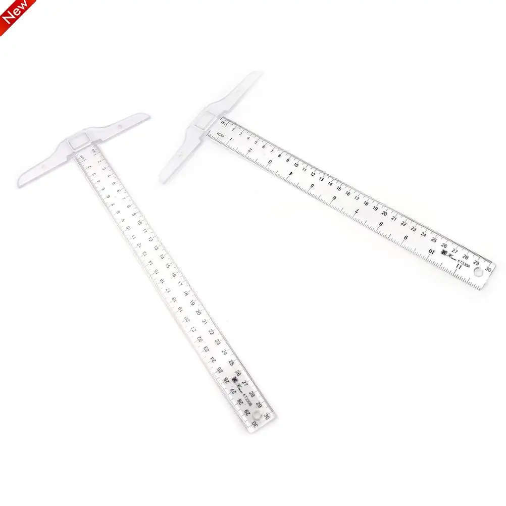 30cm Plastic T Shape Ruler Clear Transparent Measurements Straight Ruler Measure Tool
30cm Plastic T Shape Ruler Clear Transparent Measurements Straight Ruler Measure Tool