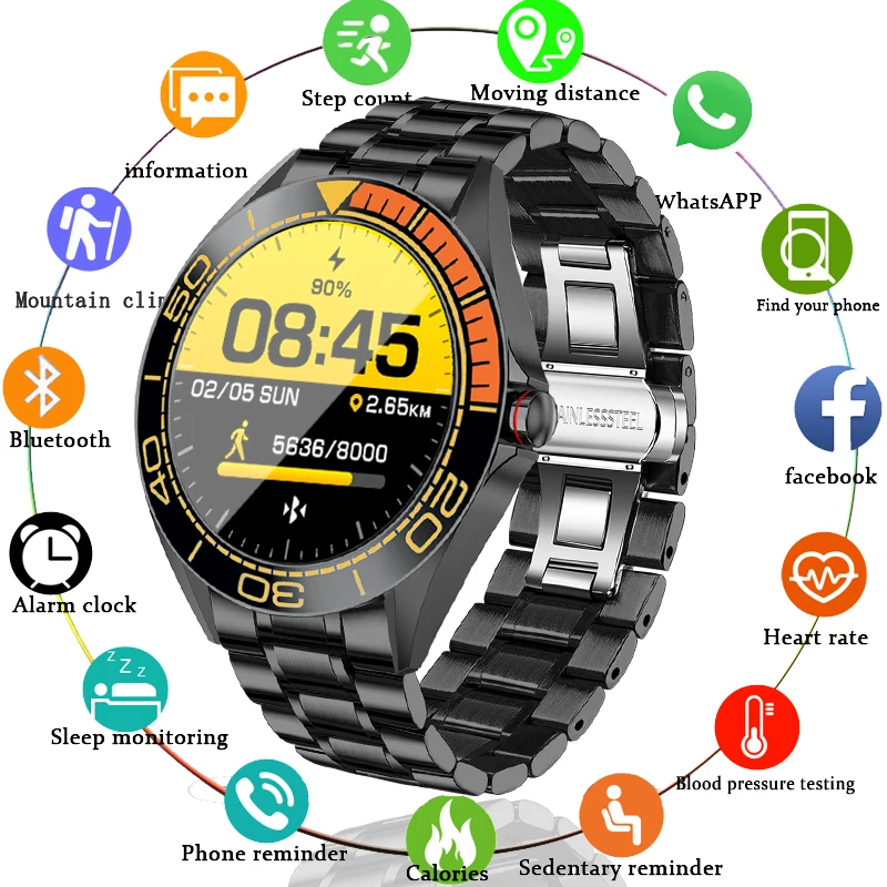 LIGE 2021 New Smart Watch Mens Full Touch Screen Multifunctional Sports Heart Rate Fitness Smart Watches Men For Xiaomi Huawei
LIGE 2021 New Smart Watch Mens Full Touch Screen Multifunctional Sports Heart Rate Fitness Smart Watches Men For Xiaomi Huawei