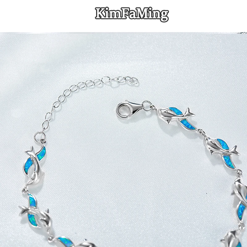 Exquisite Silver 925 Opal Dolphin Animal Bracelets for Women/Men Loveky Marine Life Fine Jewellery Casual/Office OPB008
Exquisite Silver 925 Opal Dolphin Animal Bracelets for Women/Men Loveky Marine Life Fine Jewellery Casual/Office OPB008