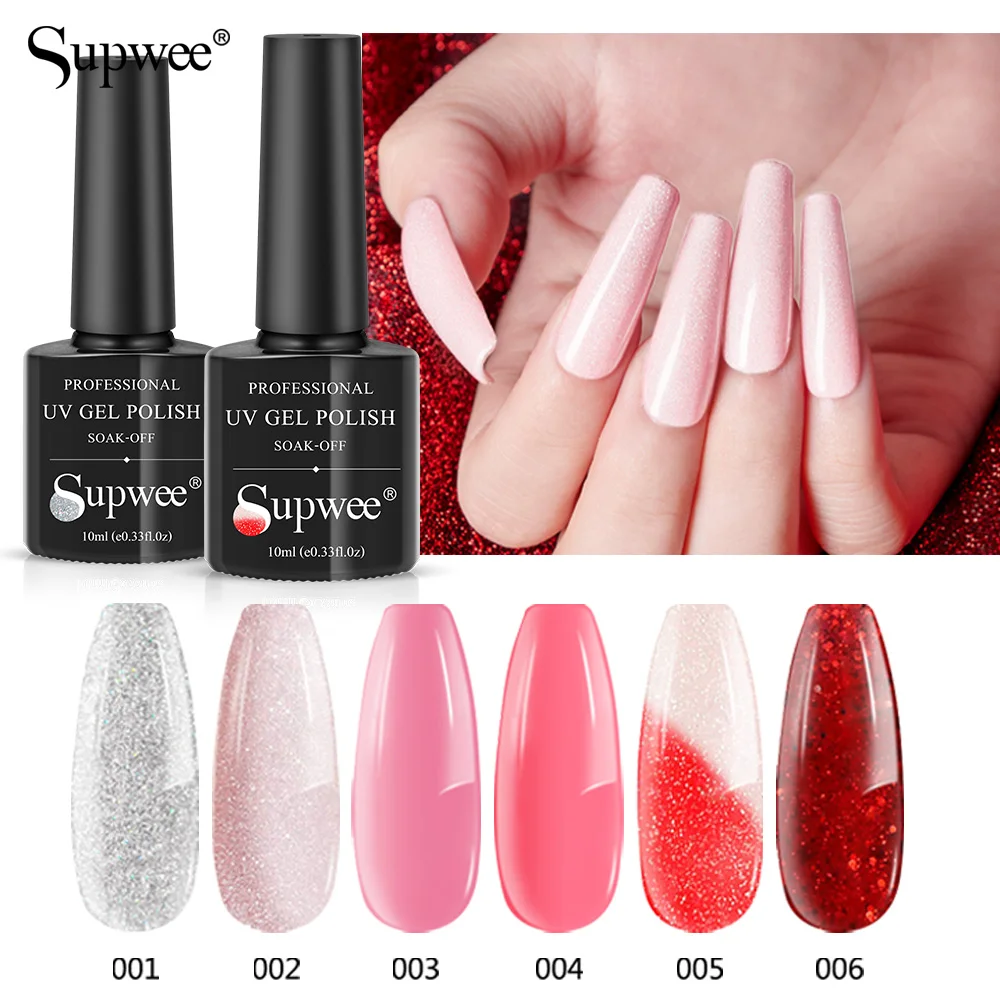 SUPWEE 10ml Thermal 3-layers Temperature Color Changing UV Gel Polish Glitter Nail Gel Polish Soak Off Nail Art Gel Varnishes
SUPWEE 10ml Thermal 3-layers Temperature Color Changing UV Gel Polish Glitter Nail Gel Polish Soak Off Nail Art Gel Varnishes