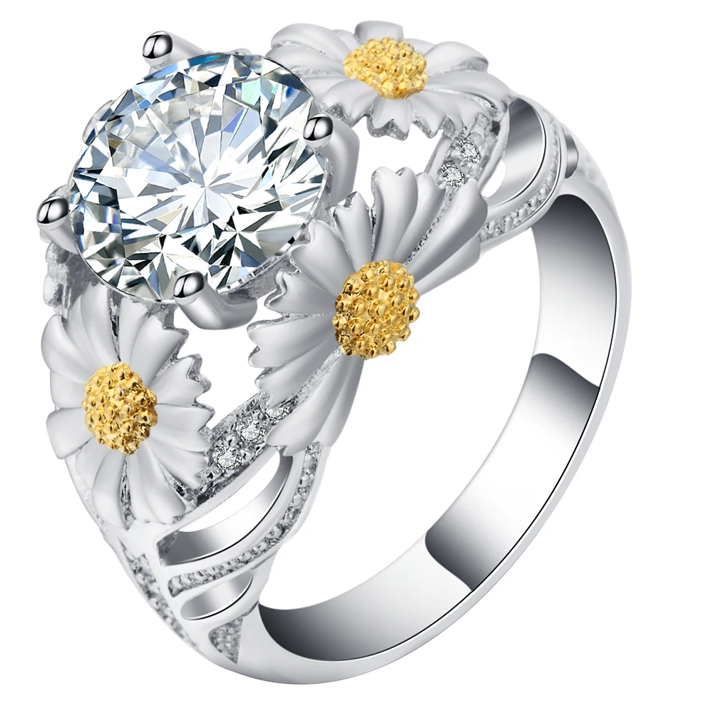 S925 mall Hot Sale Jewelry Ring white Gold Color Austrian Crystal sun Flower luxury Wedding Engagament Rings For Women
S925 mall Hot Sale Jewelry Ring white Gold Color Austrian Crystal sun Flower luxury Wedding Engagament Rings For Women