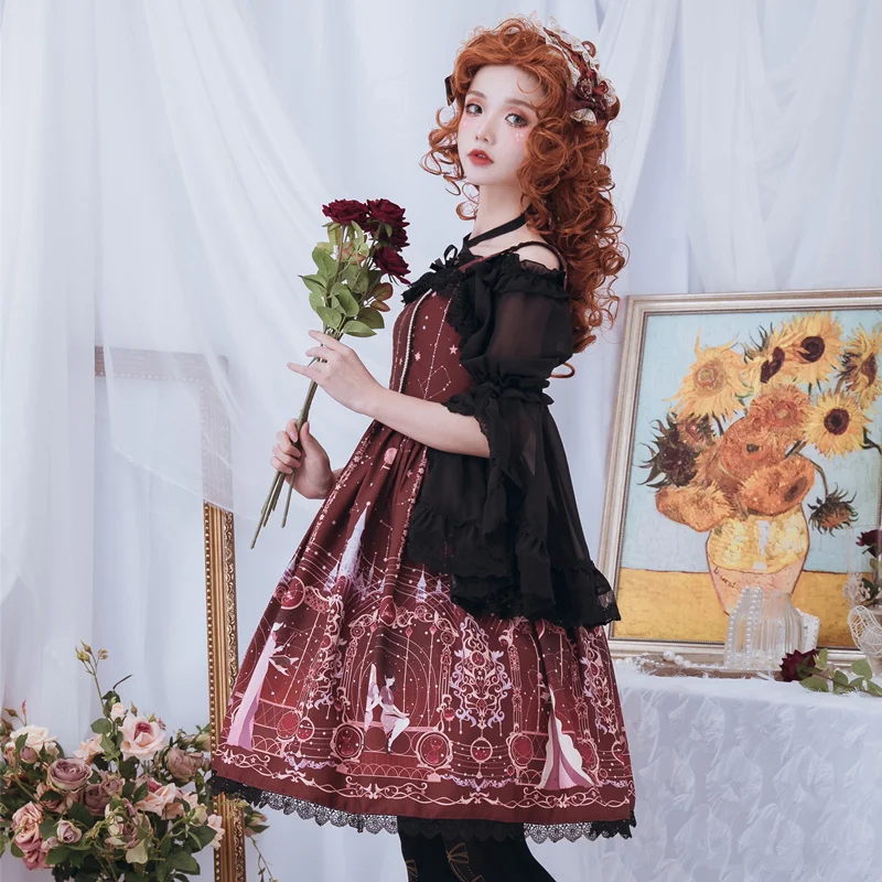 Palace sweet lolita dress vintage lace cute printing princess tea party victorian dress kawaii girl gothic lolita jsk loli cos
Palace sweet lolita dress vintage lace cute printing princess tea party victorian dress kawaii girl gothic lolita jsk loli cos