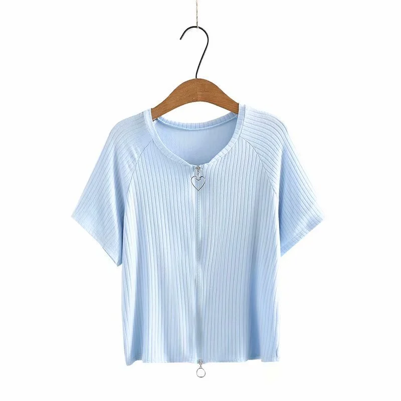 Plus Size XL-4XL White Black Knitted Tops Women Zip Up Casual Slim Summer Tshirts Oversized Tee
Plus Size XL-4XL White Black Knitted Tops Women Zip Up Casual Slim Summer Tshirts Oversized Tee