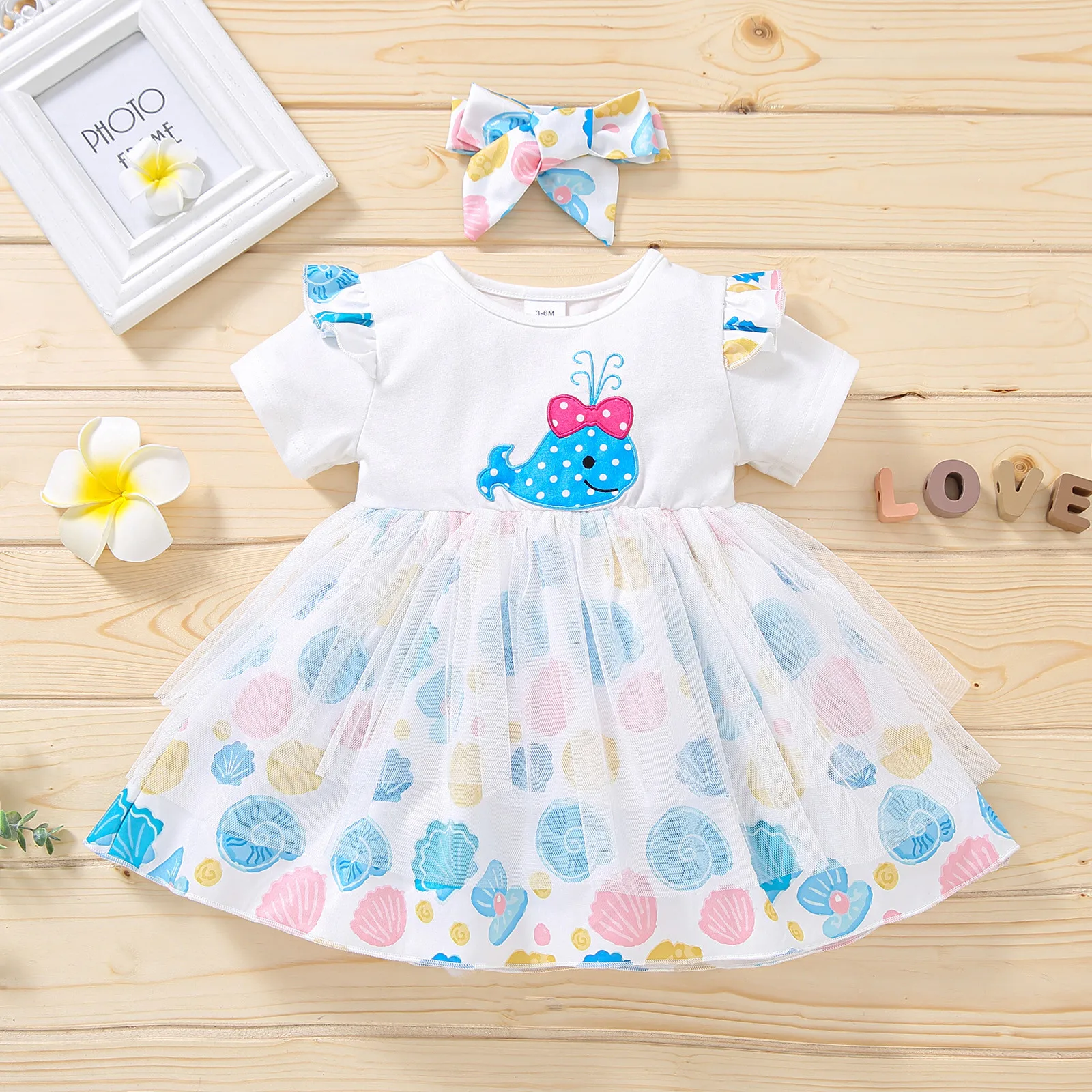 2021 Cartoon Baby Girls Dress 2021 Summer Toddler Baby Girls Clothes Short Sleeve Cetacean Embroider Tulle Princess Dresses #05
2021 Cartoon Baby Girls Dress 2021 Summer Toddler Baby Girls Clothes Short Sleeve Cetacean Embroider Tulle Princess Dresses #05