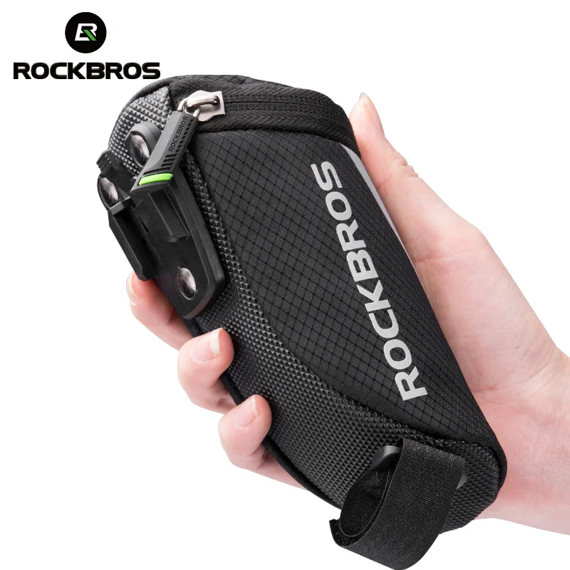 ROCKBROS Bicycle Bag Mini Rear MTB Mountain Road Bike Saddle Bag Reflective Cycling Tail Searpost Bag Bicycle Accessories Black
ROCKBROS Bicycle Bag Mini Rear MTB Mountain Road Bike Saddle Bag Reflective Cycling Tail Searpost Bag Bicycle Accessories Black