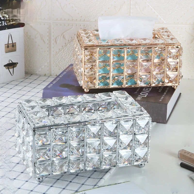 Crystal Tissue Box Household Products Bedroom Living Room Decoration Tissue Holder Car Tissue Holder Draw Paper Box Servilletero 
Crystal Tissue Box Household Products Bedroom Living Room Decoration Tissue Holder Car Tissue Holder Draw Paper Box Servilletero
