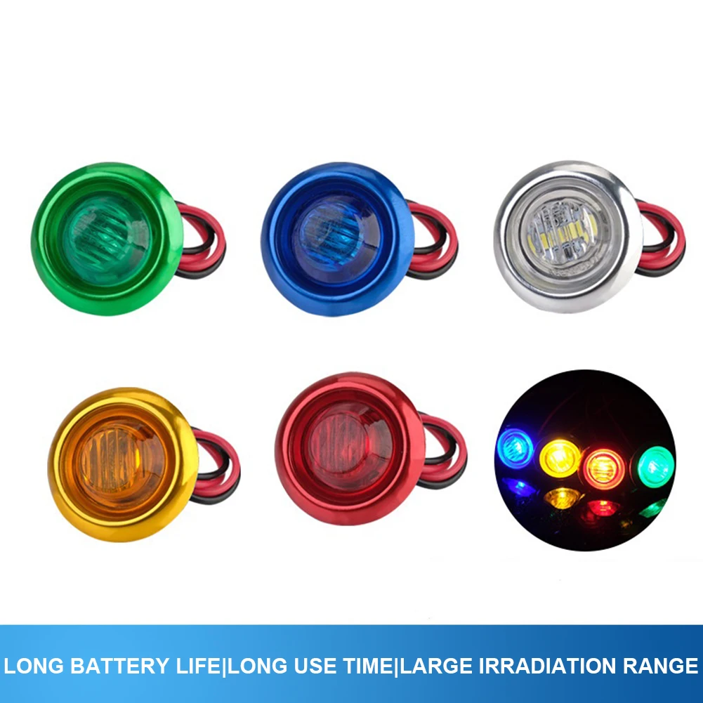 New 10Pcs LED Side Marker Truck Trailer Light Round Mini Warning Light Signal External Lamp Universal Light for Lorry SUV Boat
New 10Pcs LED Side Marker Truck Trailer Light Round Mini Warning Light Signal External Lamp Universal Light for Lorry SUV Boat
