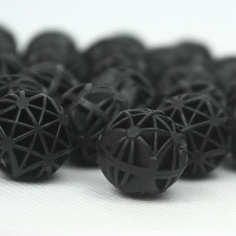 100pcs Aquarium Bio Balls Fish Tank Filters Black 16MM | Дом и сад
