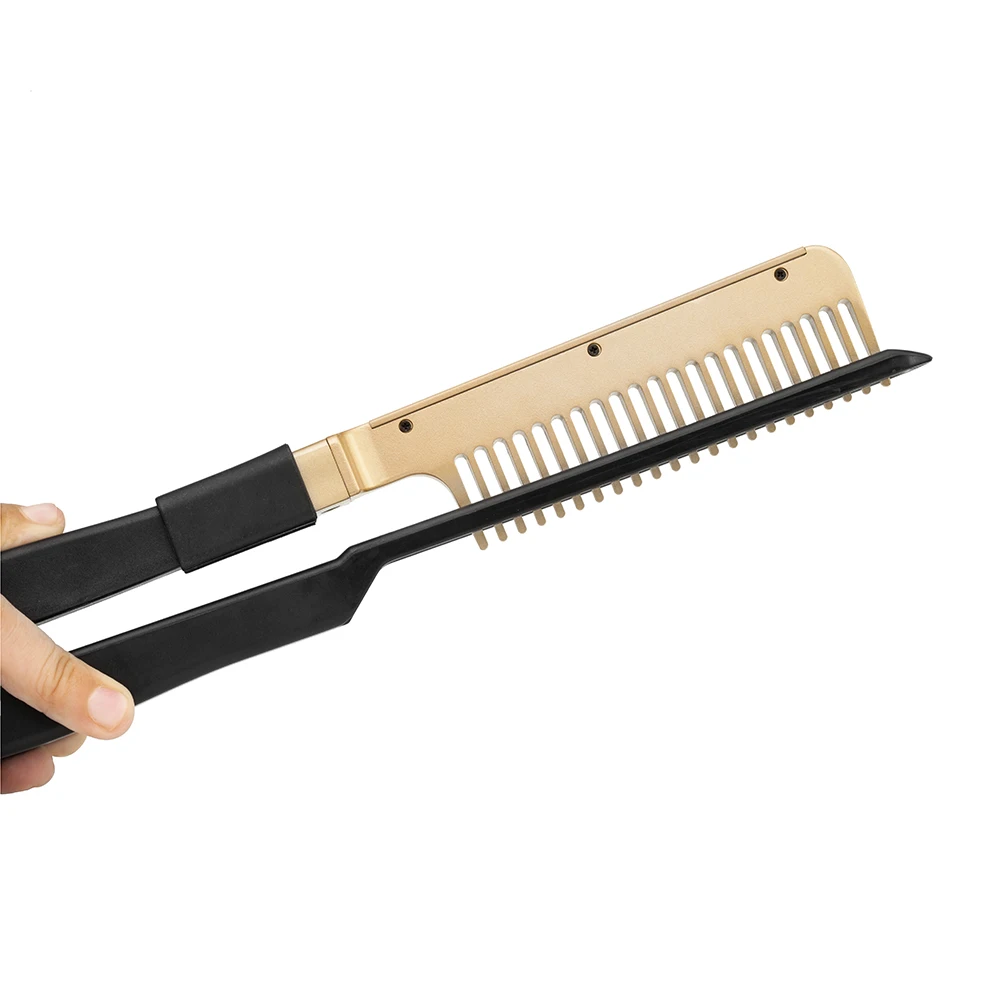 Electric Hot Comb Wet Dry Hair Curler Straightening Heating Comb Flat Iron Brush Lightweight Easily Carrying Hair Part
Electric Hot Comb Wet Dry Hair Curler Straightening Heating Comb Flat Iron Brush Lightweight Easily Carrying Hair Part
