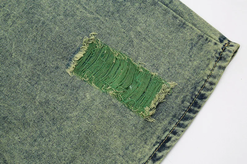 Mens loose jeans Hip Hop retro jean shorts green men fashion knee length denim jeans for men 2021 punk pants UC059 
Mens loose jeans Hip Hop retro jean shorts green men fashion knee length denim jeans for men 2021 punk pants UC059