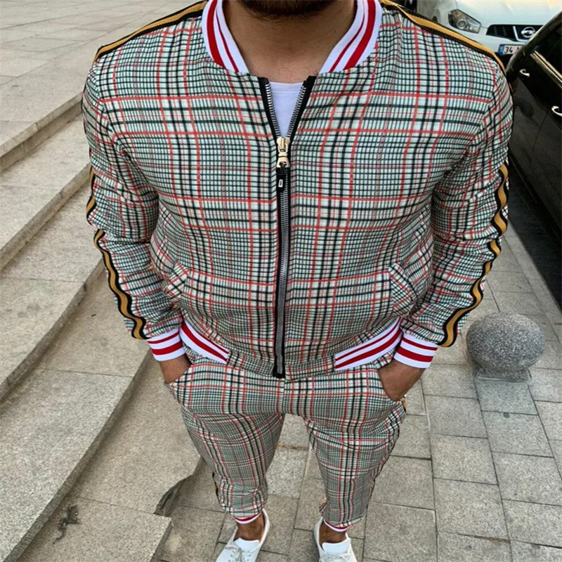 2021 Year Of The Ox Limited Europe, America And England Retro Style Gentleman Sports And Leisure Striped Plaid Suit Men's Zipper
2021 Year Of The Ox Limited Europe, America And England Retro Style Gentleman Sports And Leisure Striped Plaid Suit Men's Zipper