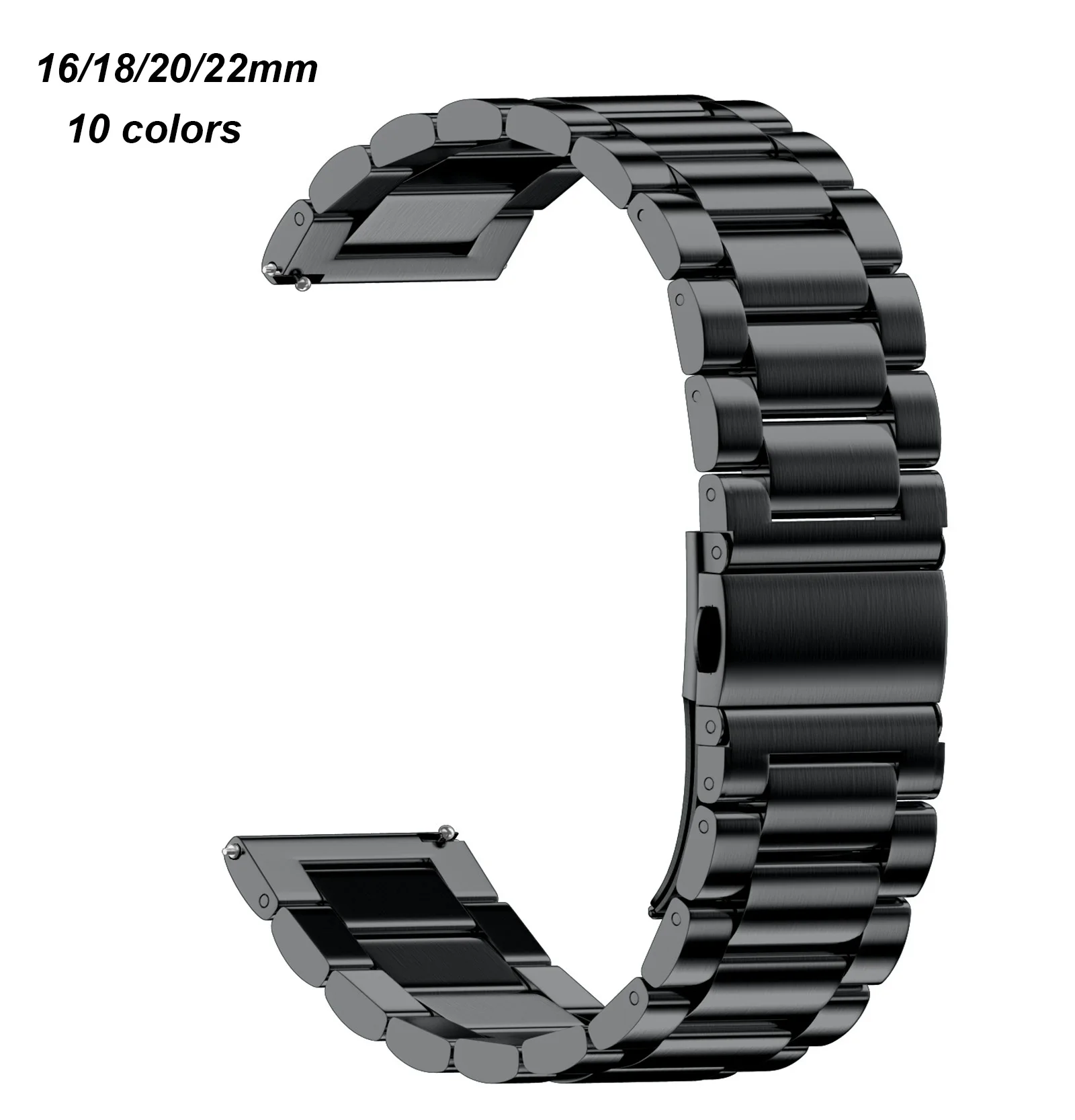 16mm 18mm 20mm 22mm Watch Band for Samsung Galaxy Strap Metal Bracelet Straps for Gamin Bands for Huami Amazfit Stainless Steel
16mm 18mm 20mm 22mm Watch Band for Samsung Galaxy Strap Metal Bracelet Straps for Gamin Bands for Huami Amazfit Stainless Steel