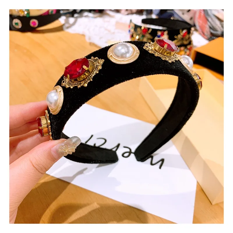 Headbands For Women Girls Korean Wide Baroque Zircon Gem Hair Bands Accessories Fashion Adult Diademas Bandeau Cheveux Wholesale
Headbands For Women Girls Korean Wide Baroque Zircon Gem Hair Bands Accessories Fashion Adult Diademas Bandeau Cheveux Wholesale