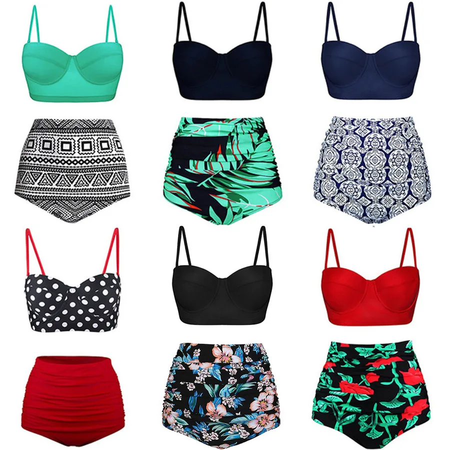 High Waist Swimsuit Women Push Up Bikinis 2021 Swimwear Vintage Bathing Suits Retro Floral Beach Wear Biquini Swimming Suit
High Waist Swimsuit Women Push Up Bikinis 2021 Swimwear Vintage Bathing Suits Retro Floral Beach Wear Biquini Swimming Suit