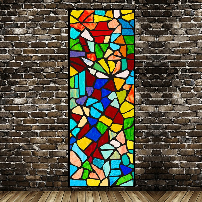 Custom Size Glass Film Electrostatic European Church Window Pattern Decorative Heat Control Tint-Film For Home Office 55cmx100cm
Custom Size Glass Film Electrostatic European Church Window Pattern Decorative Heat Control Tint-Film For Home Office 55cmx100cm