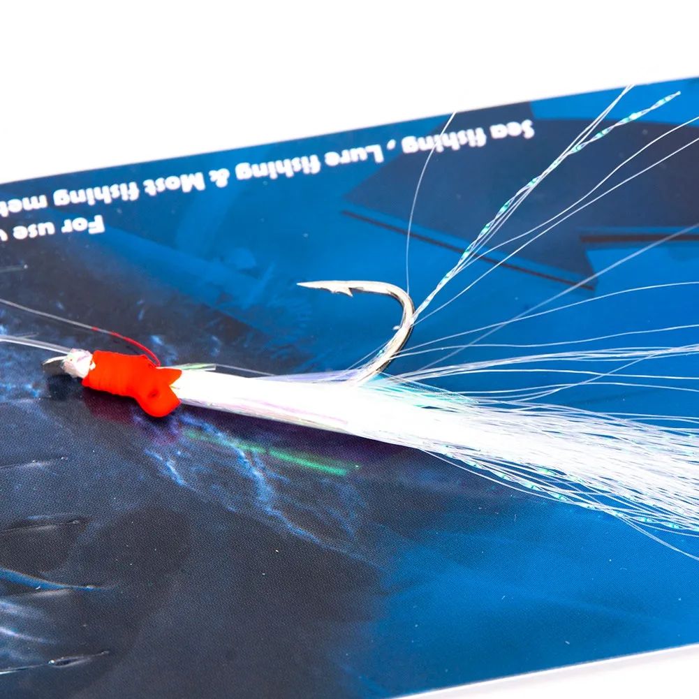 5 PCS Mackerel Barbed Hook Bass Cod Lures Sea Fishing Rigs Tackle Boat Fishing Hook With Thread Feather Roped Sea Fishinhook
5 PCS Mackerel Barbed Hook Bass Cod Lures Sea Fishing Rigs Tackle Boat Fishing Hook With Thread Feather Roped Sea Fishinhook