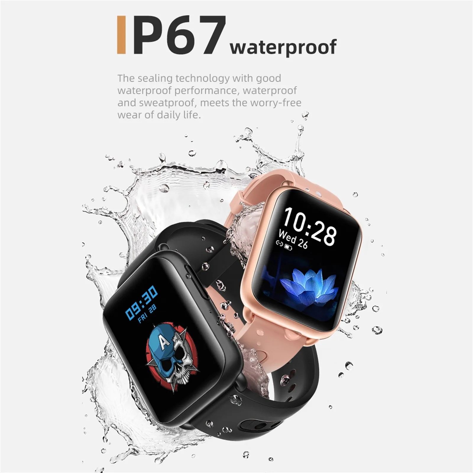Smart Watch IP68 Swimming Waterproof Smartwatch Sport Temperature Fitness Watches Unisex Clock Smart Watch Men Clock Reloj Muje
Smart Watch IP68 Swimming Waterproof Smartwatch Sport Temperature Fitness Watches Unisex Clock Smart Watch Men Clock Reloj Muje