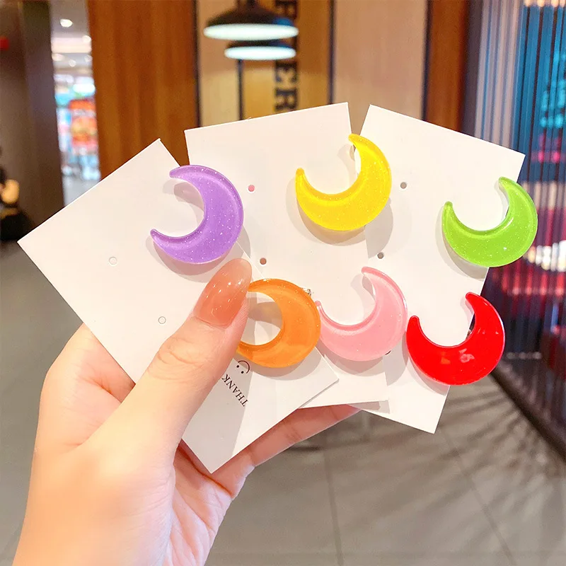 5PCS Candy Color Acrylic Hair Clip Set Girl Cute Hair Band Hair Accessories Moon Headdress Hair Clip Cartoon Hair Clip Headdress 
5PCS Candy Color Acrylic Hair Clip Set Girl Cute Hair Band Hair Accessories Moon Headdress Hair Clip Cartoon Hair Clip Headdress