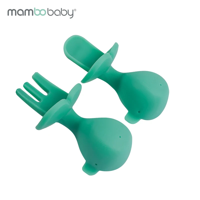 Mambobaby Baby Silicone Spoon Fork Utensils Set Auxiliary Novice Children Eat Soft Fork Infant Children Tableware 0-2 Years Old
Mambobaby Baby Silicone Spoon Fork Utensils Set Auxiliary Novice Children Eat Soft Fork Infant Children Tableware 0-2 Years Old