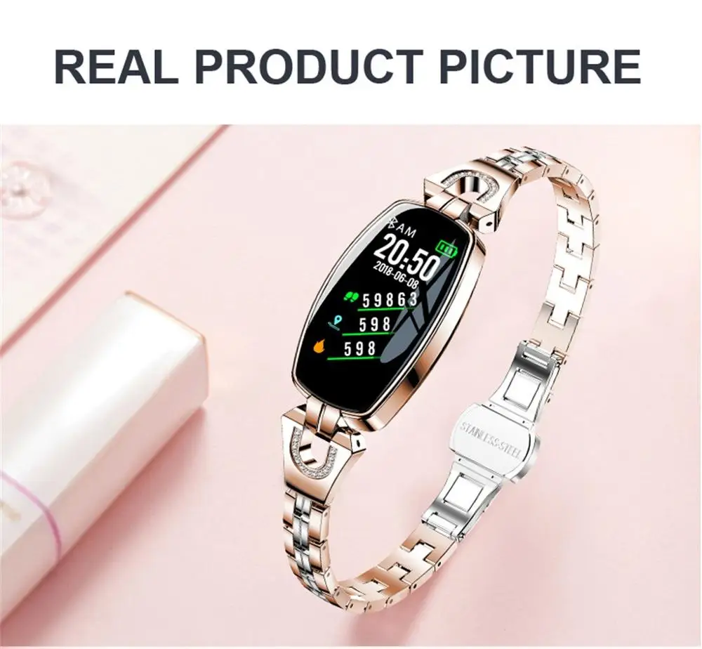 H8 Color Screen Blood Pressure / Heart Rate Monitor Lady women Smart Bracelet Watch Pedometer port Fitness Tracker #1022
H8 Color Screen Blood Pressure / Heart Rate Monitor Lady women Smart Bracelet Watch Pedometer port Fitness Tracker #1022