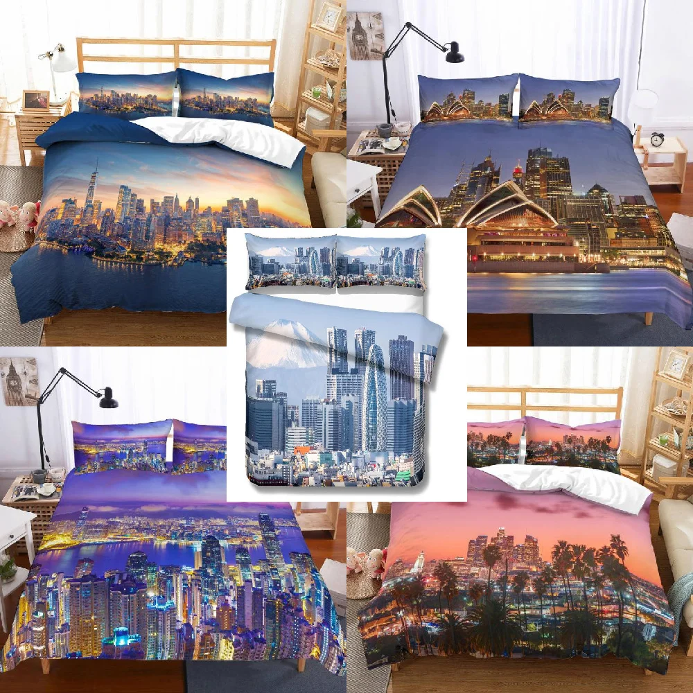 My City Skyline Landscape Bedding Set Duvet Quilt Cover for Adults FULL/QUEENComforter Cover
My City Skyline Landscape Bedding Set Duvet Quilt Cover for Adults FULL/QUEENComforter Cover