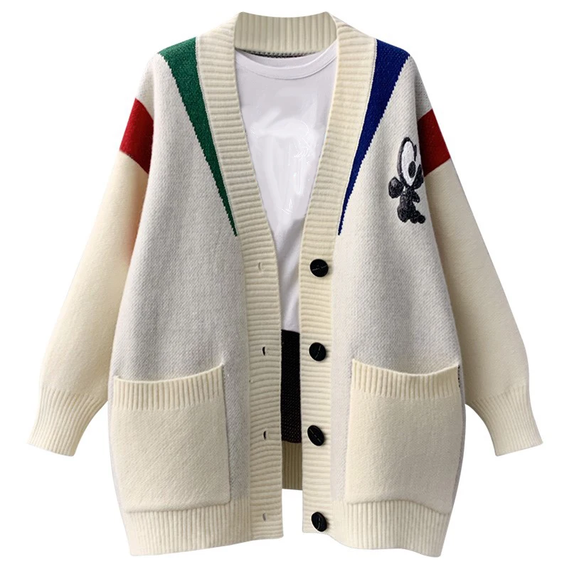 Демисезонный вязаный кардиган, Женская куртка 2021, модный свитер с мультяшным принтом и блестками, кардиган, Женская шикарная трикотажная од...
Демисезонный вязаный кардиган, Женская куртка 2021, модный свитер с мультяшным принтом и блестками, кардиган, Женская шикарная трикотажная од...