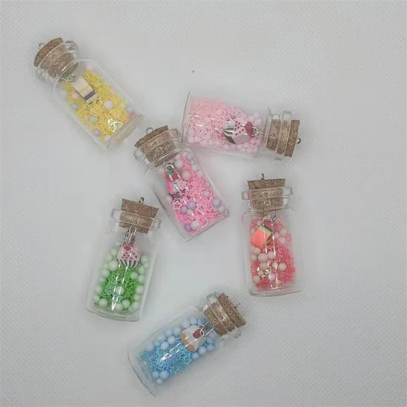 5 PCS Sequin Charm Glass Wishing Bottle Lucky Pendant Crafts Making Discover Handmade Jewelry DIY Earrings Keychain Accessoriess
5 PCS Sequin Charm Glass Wishing Bottle Lucky Pendant Crafts Making Discover Handmade Jewelry DIY Earrings Keychain Accessoriess