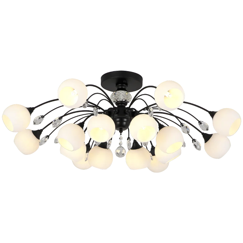 Simple ceiling lamp modern Chandelier luxury crystal living room lamp Nordic modern minimalist restaurant bedroom style lamps
Simple ceiling lamp modern Chandelier luxury crystal living room lamp Nordic modern minimalist restaurant bedroom style lamps