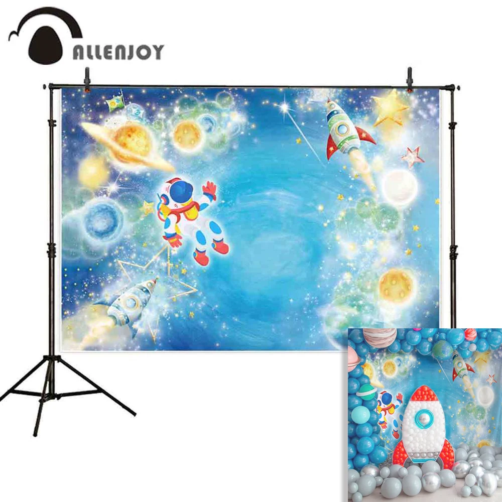 Allenjoy детский фон для фотосъемки Космический астронавт путешествия фэнтези мечты